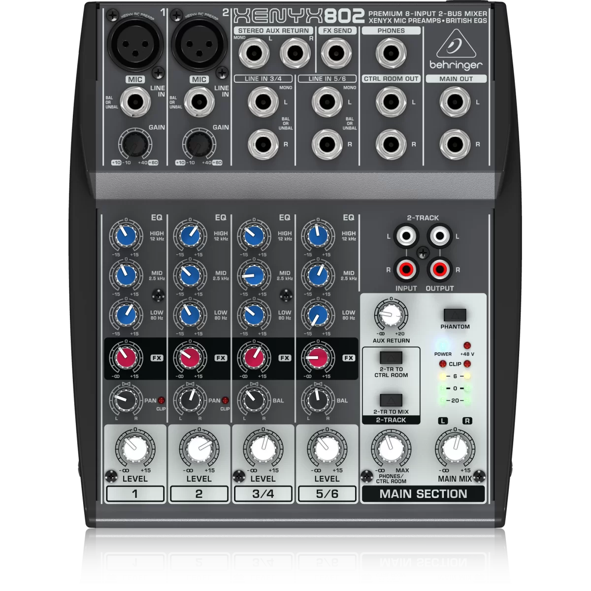 Behringer 802 6-канальный аналоговый микшер купить в Москве и РФ
